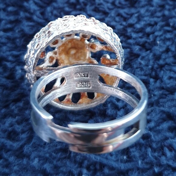 Vintage 1960s Atomic Burst Brutalist Ring by Alpo Kustaa Tammi, Finland - Picture 9 of 14